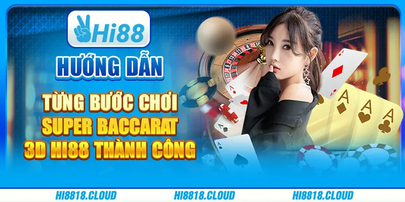 Hướng Dẫn Từng Bước Chơi Super Baccarat 3D Hi88 Thành Công